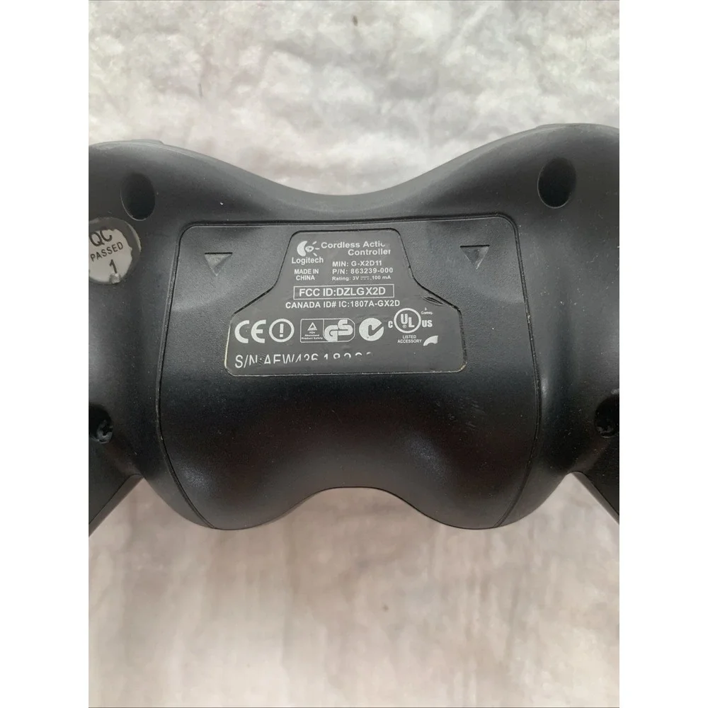 Logitech Cordless Action Controller PS2 Wireless Black Untested
